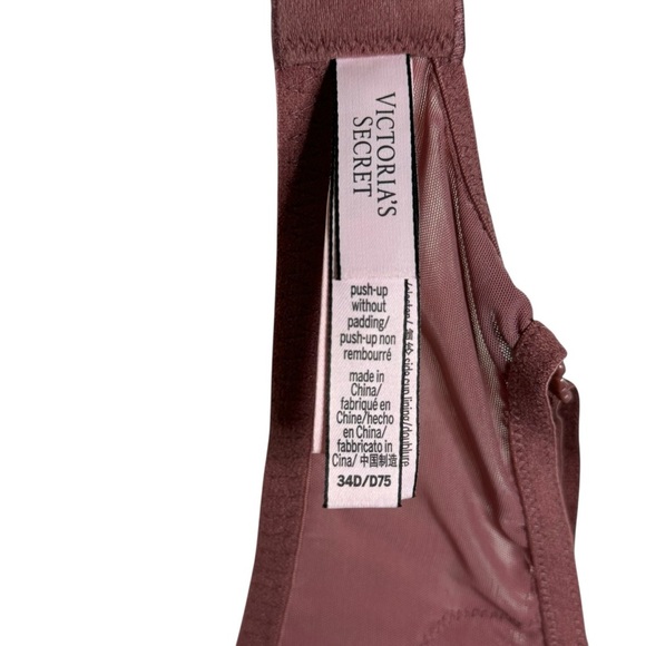 Victoria's Secret Wicked Unlined Lace Bra Dream Angels Push Up Bra 34D - Picture 8 of 10